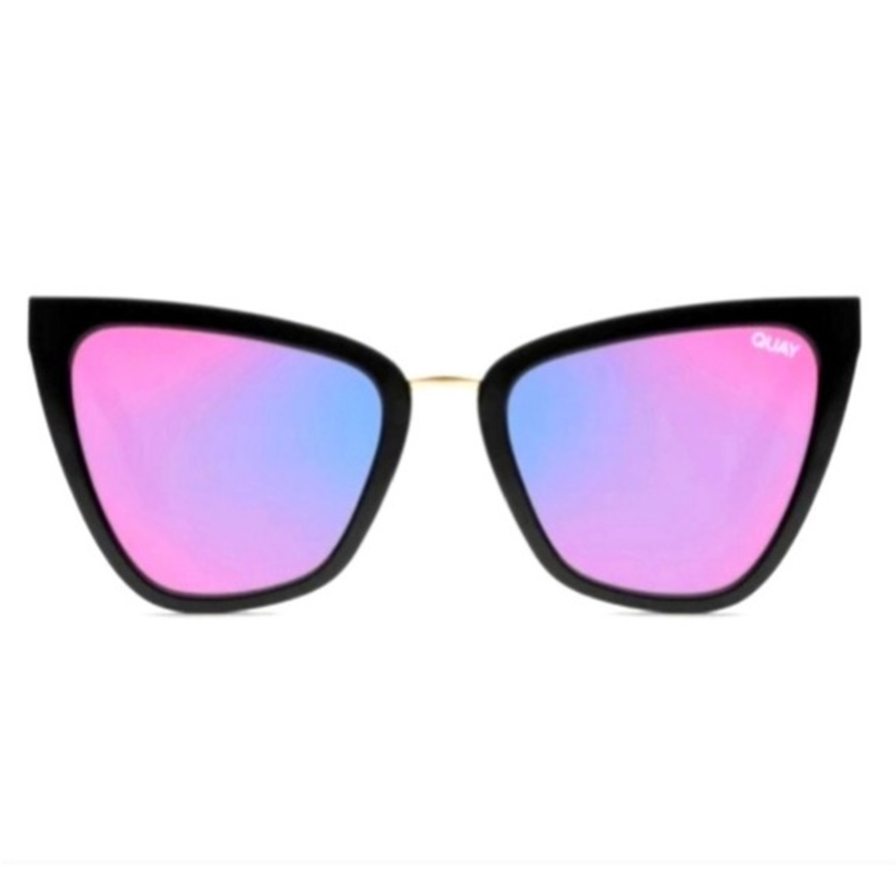 Quay Australia x JLO Reina 125 cat eye sunglasses black/pink